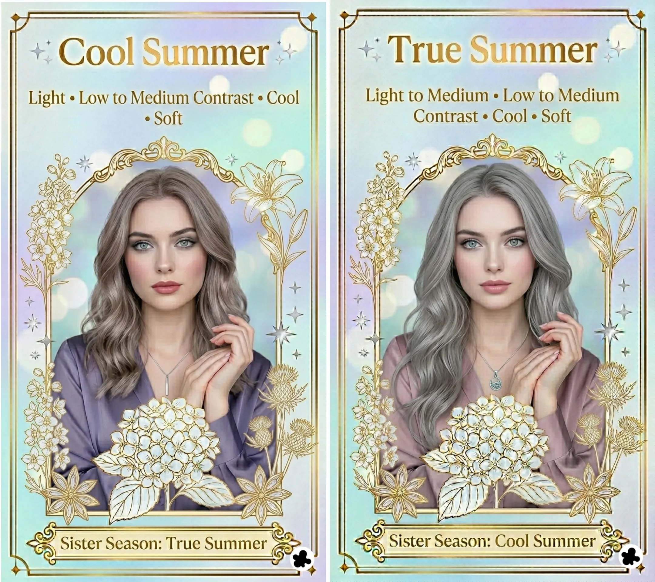 True Summer Color Season Examples Cool Summer Color Analysis: The Complete Guide to Your Palette | ColorisLab